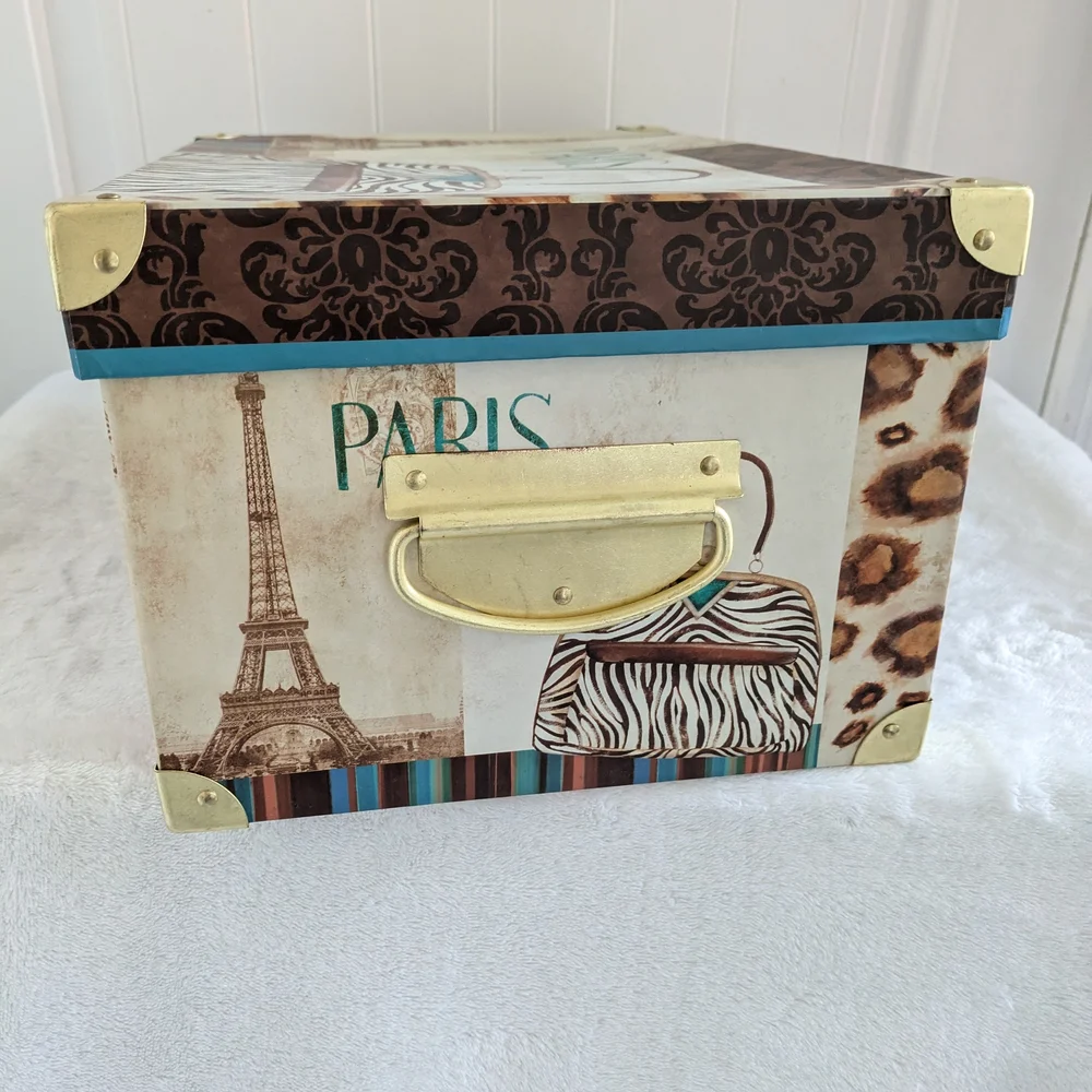 Paris London New York Decorative Storage Box - Picture 5 of 6